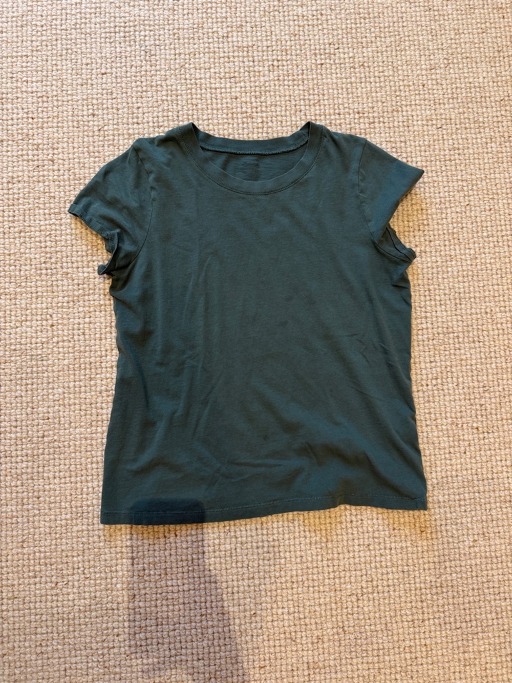 Madewell Forest Green Short Sleeve Crew Tee